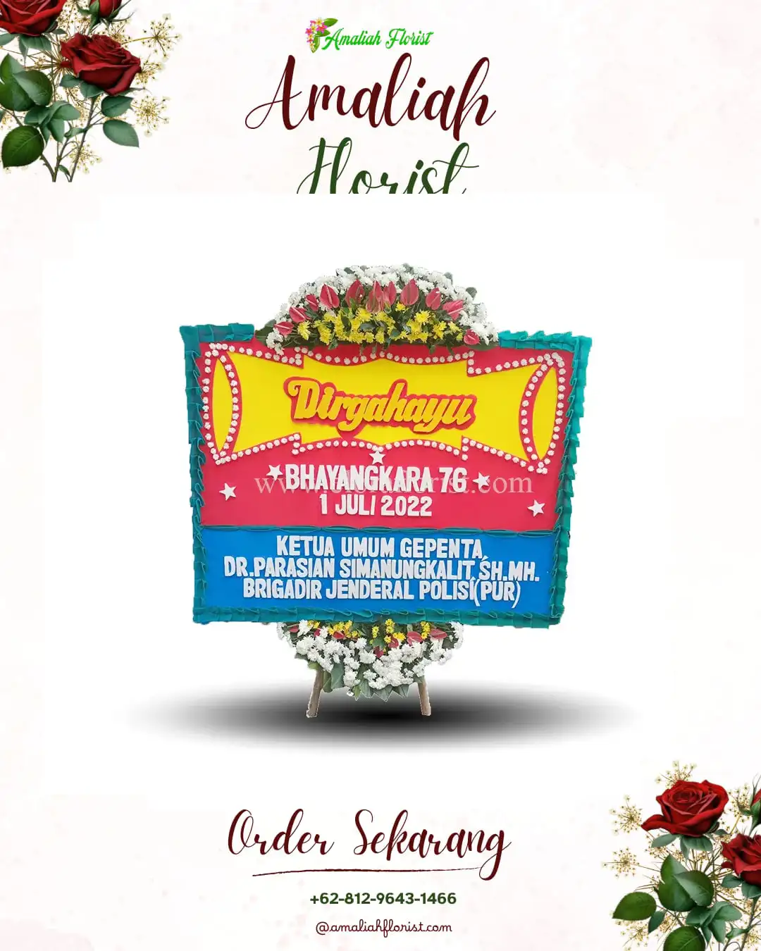 Papan Bunga HUT Ulang Tahun Ngronggo